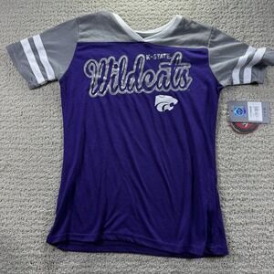NWT KSU Wildcats Girls XL 14-16 Vneck Coliseum Brand